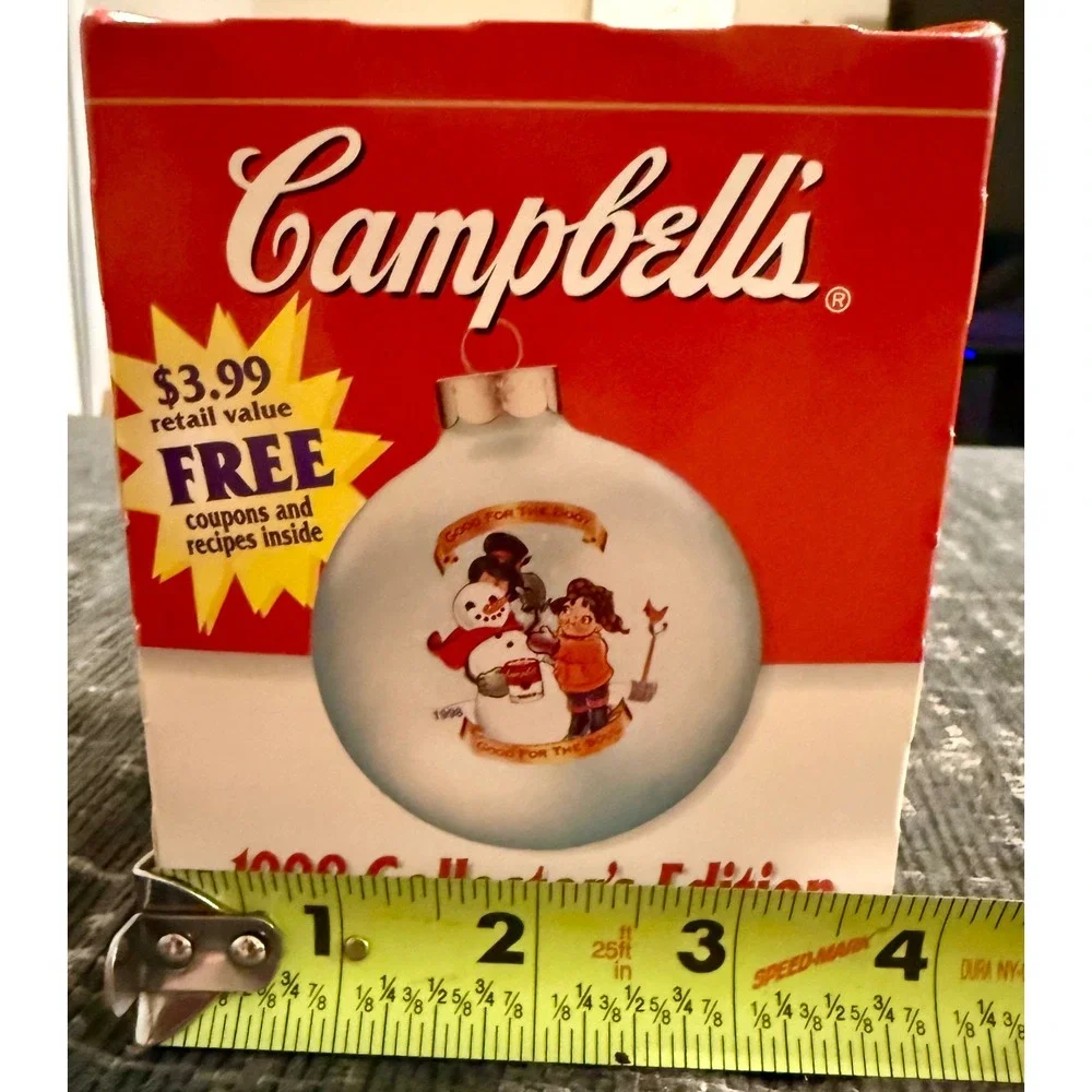 Campbell's Soup Ornament 1998 Collector's Edition Good Vintage Campbell Kids Box